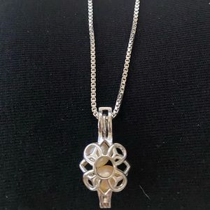Pearl cage necklace